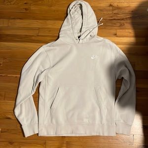 Nike | Shirts | Mens Nike Cream Hooded Sweatshirt | Poshmark